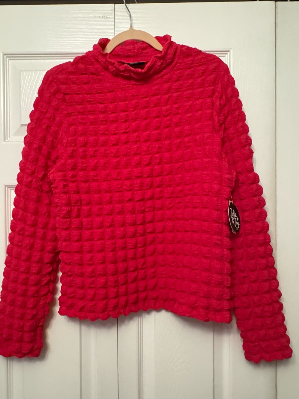 NEW Textured Two-Piece Set- Hot Pink - Picture 2 of 5